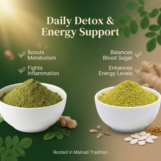 Amaranth Moringa Ginger + Watermelon Seeds Methi Thambuli Powder Combo | (200g Each, Pack of 2)