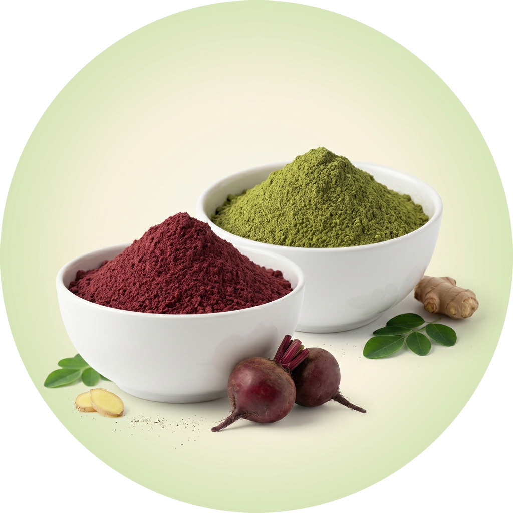 Thambuli powder blends with herbs mint moringa healthy mix