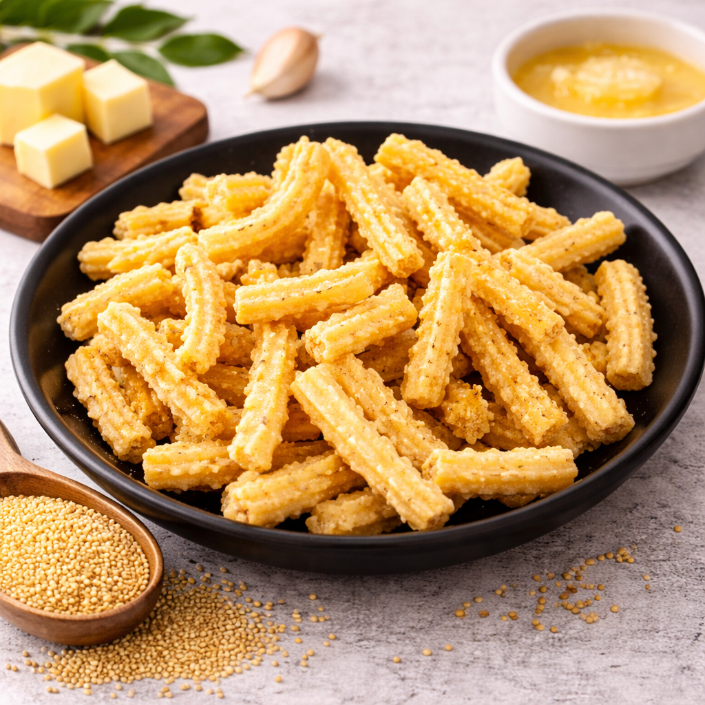 Proso Millet Butter Murukku