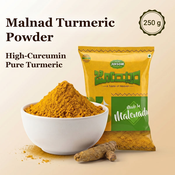 Malnad Turmeric Powder (250 g)  — High-Curcumin Pure Turmeric from Malnad Farms