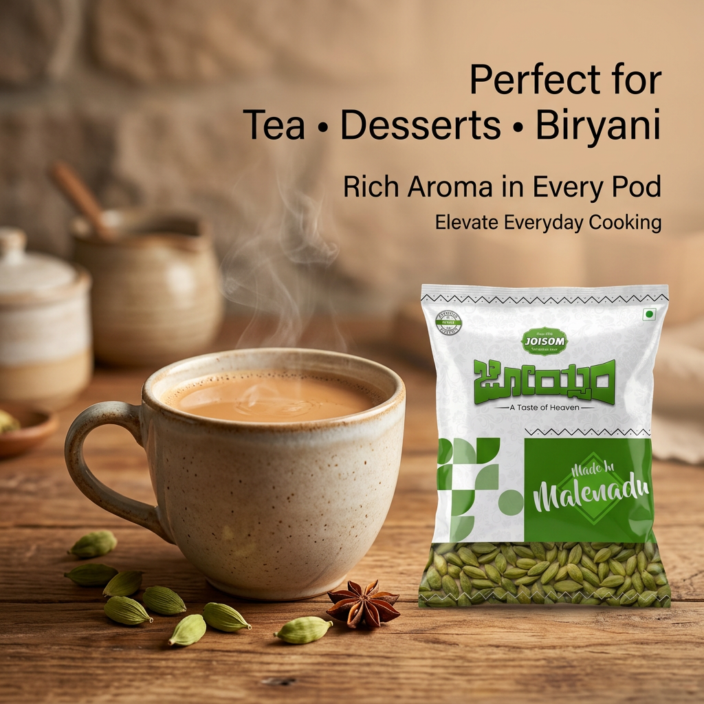 Malnad Cardamom (150 g) — Premium Hand-Picked Green Cardamom from the Western Ghats