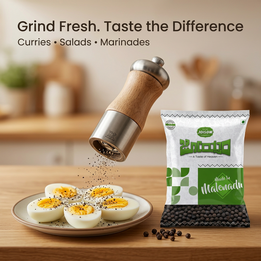 Malnad Pepper (250 g)  — Bold, Sun-Dried Peppercorns from the Western Ghats