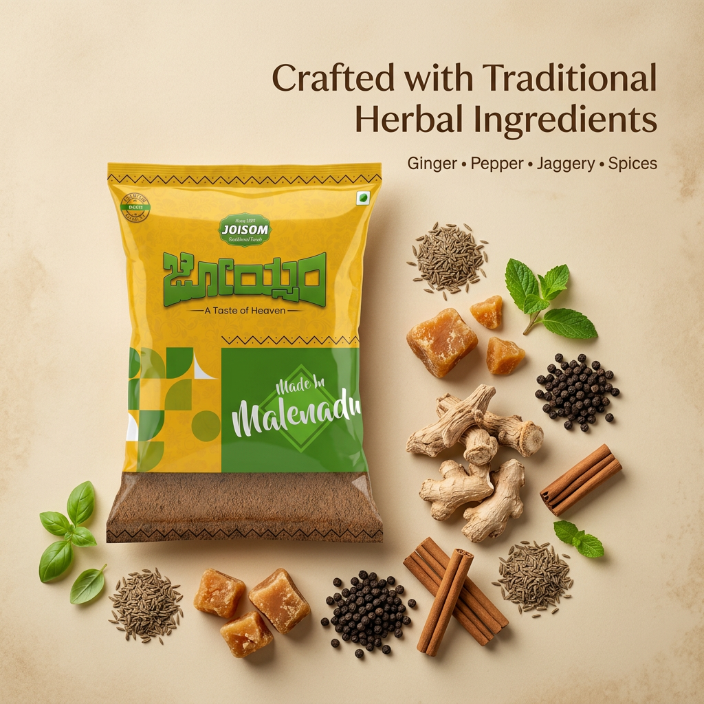 Amaranth Shunti Coffee Powder | Malnad Ginger Spice Herbal Drink | Joisom | 250 g