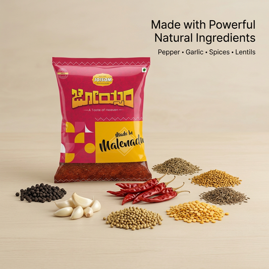 Amaranth Pepper & Garlic Rasam Powder | Bold Malnad Rasam Masala | Joisom | 250 g