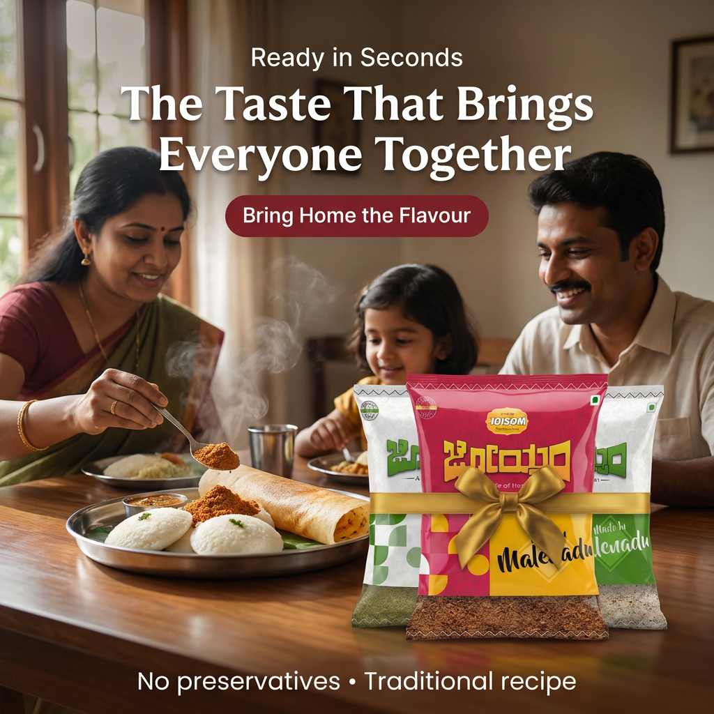 Amaranth Flax Moringa + Chia Foxnut + Classic Chutney Powder Combo | Joisom | 3 Pack (375g)