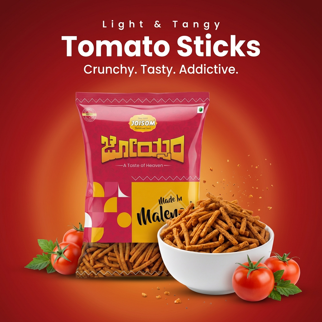 Snacks Combo 2 - Amaranth Tomato Sticks + Peri Peri Chakli | Pack of 2 (300g)