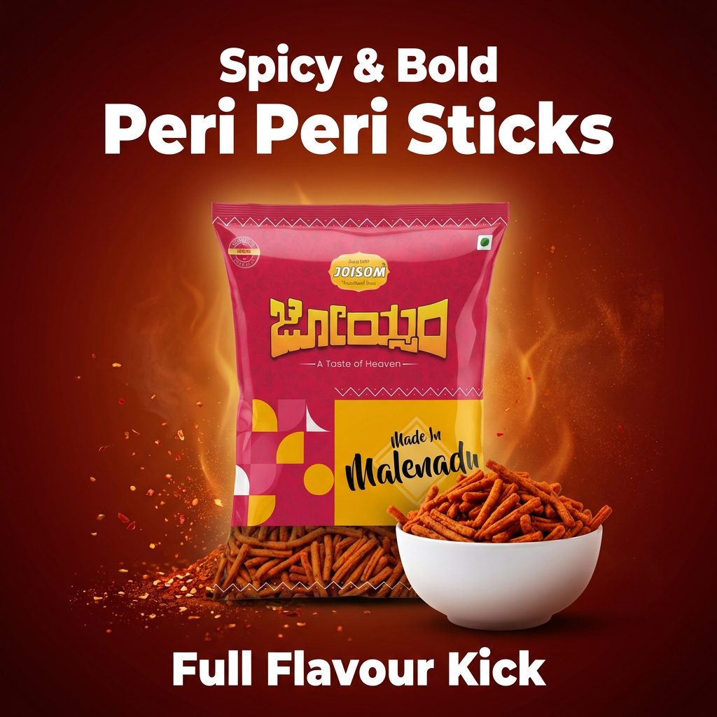 Snacks Combo 1 - Amaranth Cream & Onion Chakli + Peri Peri Sticks | Pack of 2 (300g)