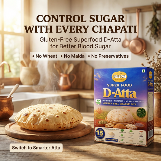 D-Atta | Amaranth-Based Multigrain Flour for Diabetic & Health-Conscious | Joisom | 1 kg