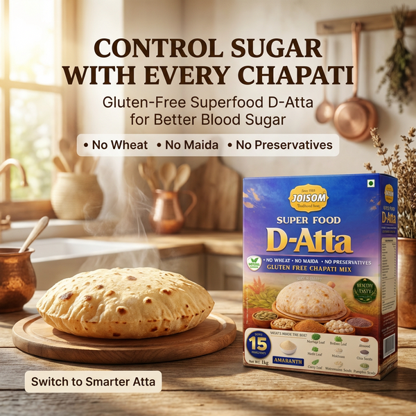 D-Atta | Amaranth-Based Multigrain Flour for Diabetic & Health-Conscious | Joisom | 1 kg
